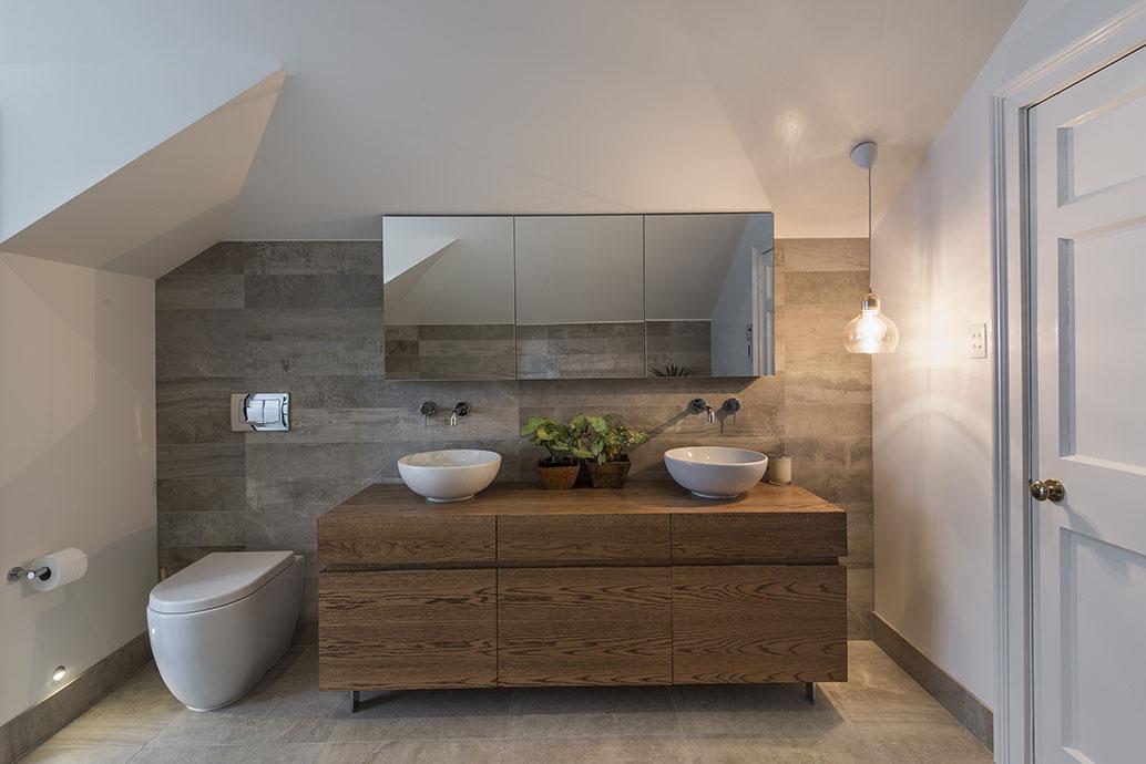 Winner – myTrends Innovative Bathroom Award, Winner – Creative Excellence Bathroom Award, tiles for feature walls, bathroom tiles, floor tiles, Provenza Miscela Sabia, Provenza Composto Sabbia, ensuite bathroom